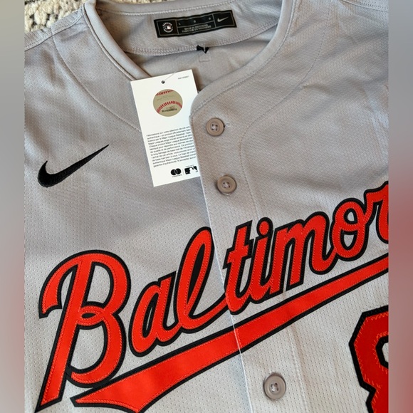 Nike Authentic Baltimore Orioles Cal Ripken Jr Baseball Gray Jersey Men’s Sz: L - Picture 2 of 7